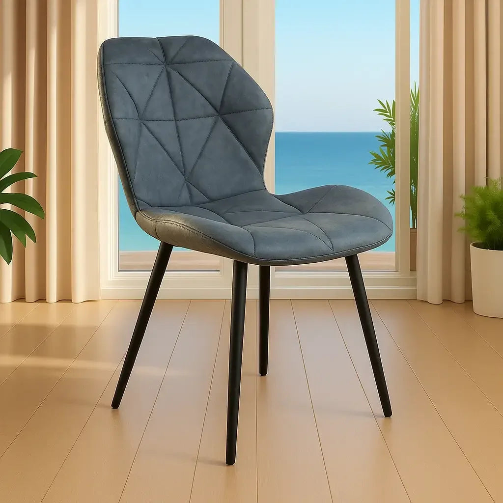 Трапезен стол Мелина PU сив