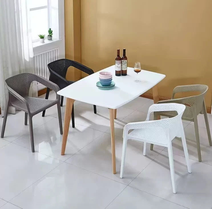 Стол полипропилен Деа бял цвят 3=4