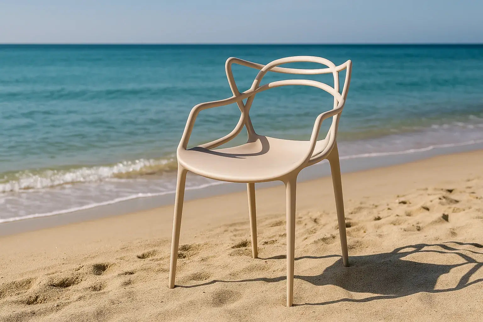 Трапезен стол Виена 15 цвята-полипропилен лате