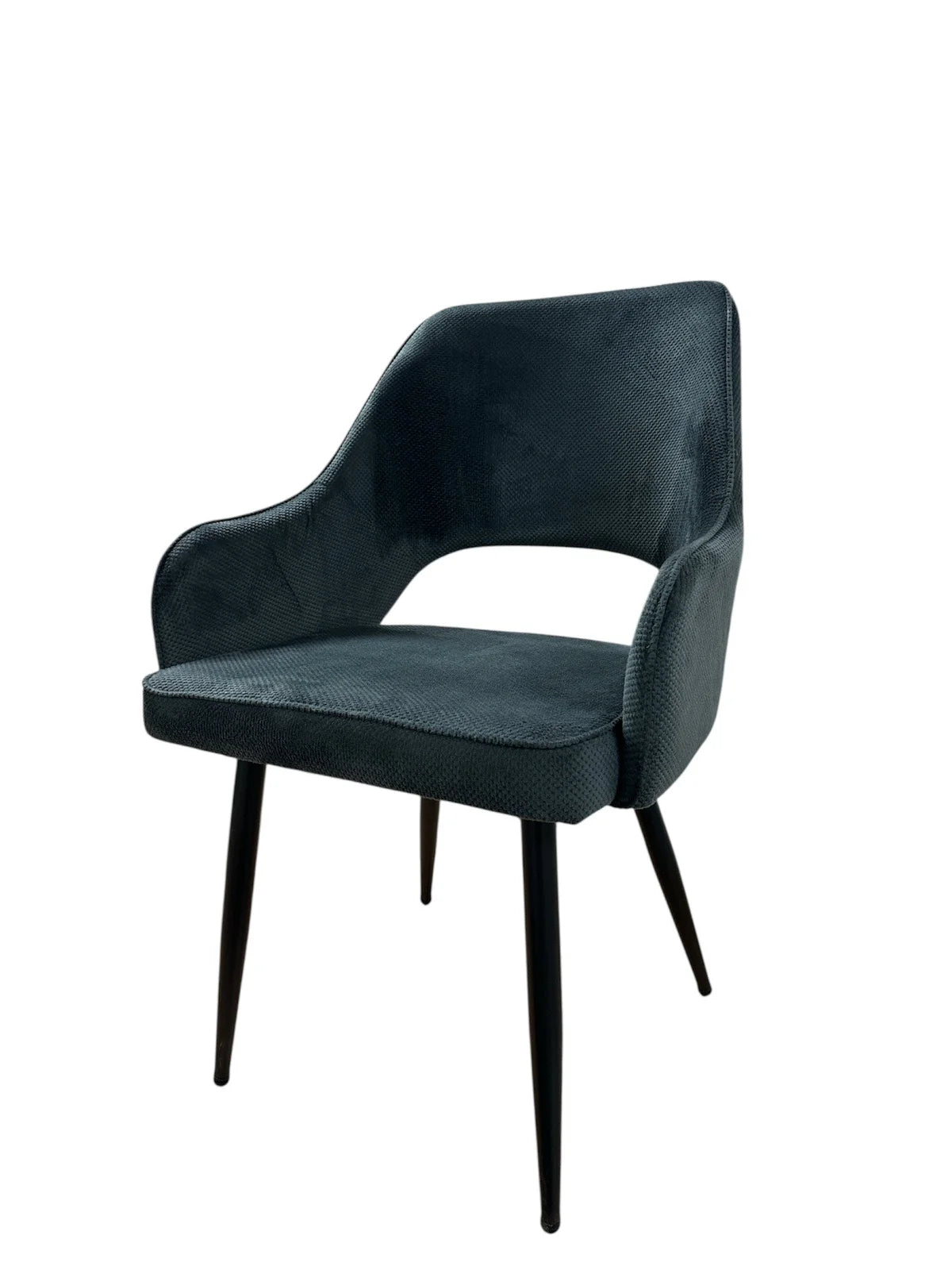 Трапезен стол Каво тъмно сива дамаска 3=4