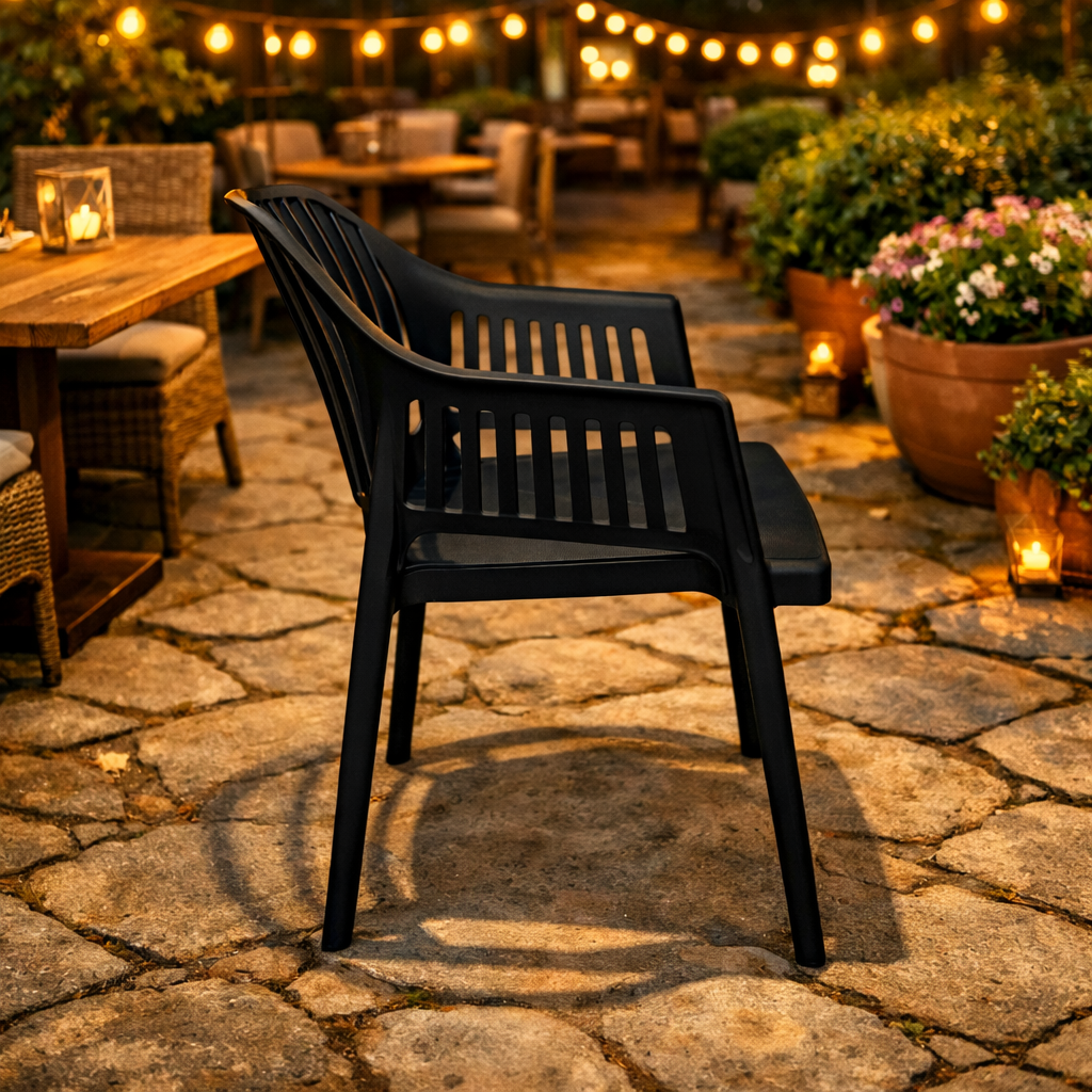 Стол Лукас полипропилен-черен