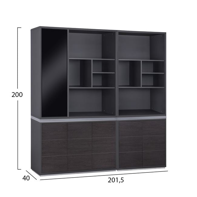 Комплект офис библиотеки 2 бр  ROSEWOOD  КГ11200