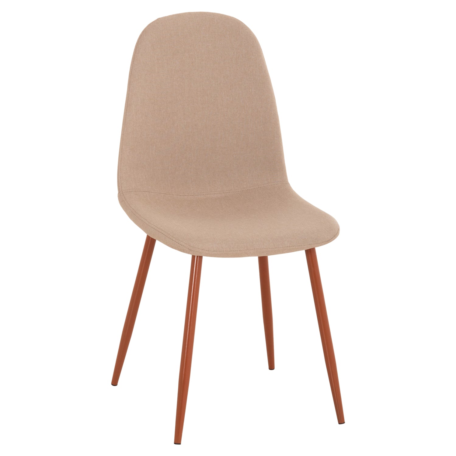 Стол Леонардо цвят бежов плат /метални крака  45x52x85