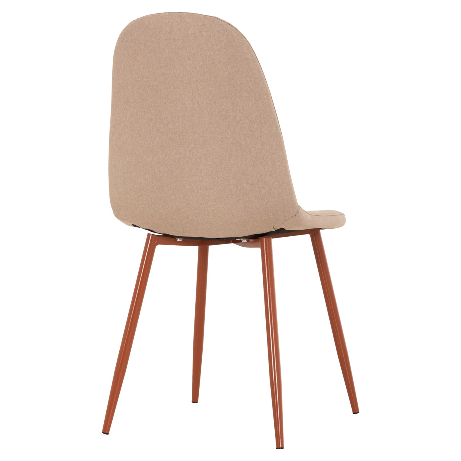 Стол Леонардо цвят бежов плат /метални крака  45x52x85