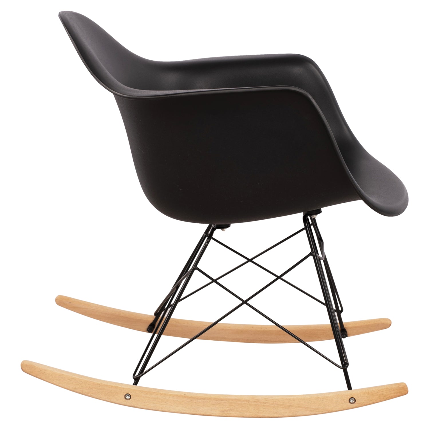 Кресло Тея люлка черен цвят  61x71x64