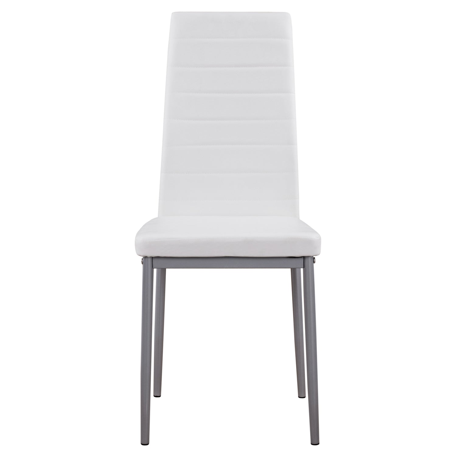 Стол Лейди , бял, pu, метална рамка, k/d, 40x48x95 см