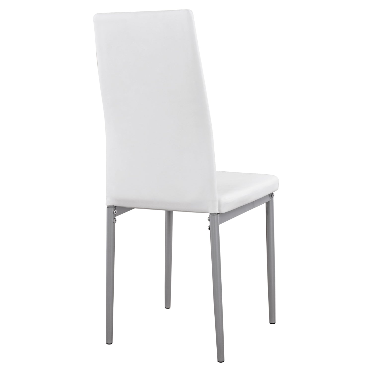 Стол Лейди , бял, pu, метална рамка, k/d, 40x48x95 см