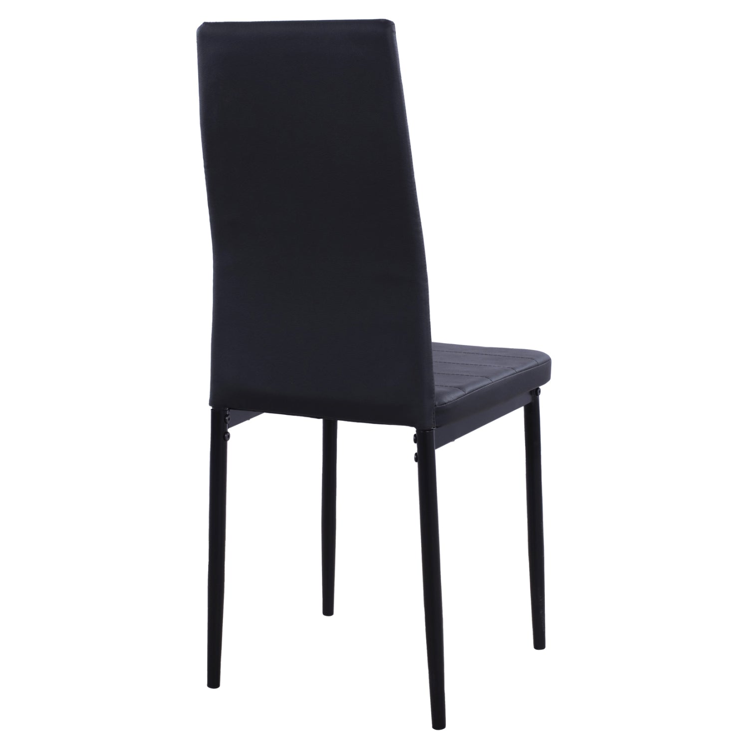 Стол Лейди еко кожа черен цвят