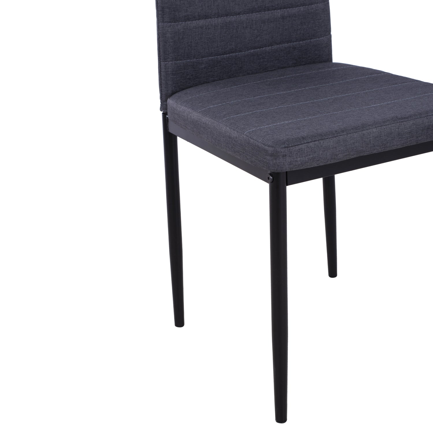 Стол Лейди  дамаска цвят сив-черен