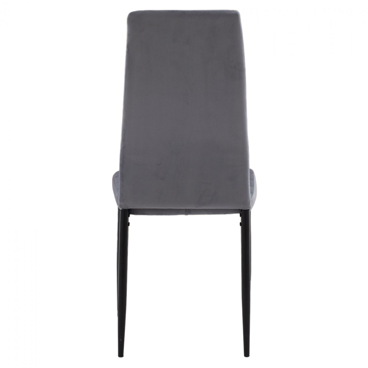 Стол Лейди кадифе сив цвят