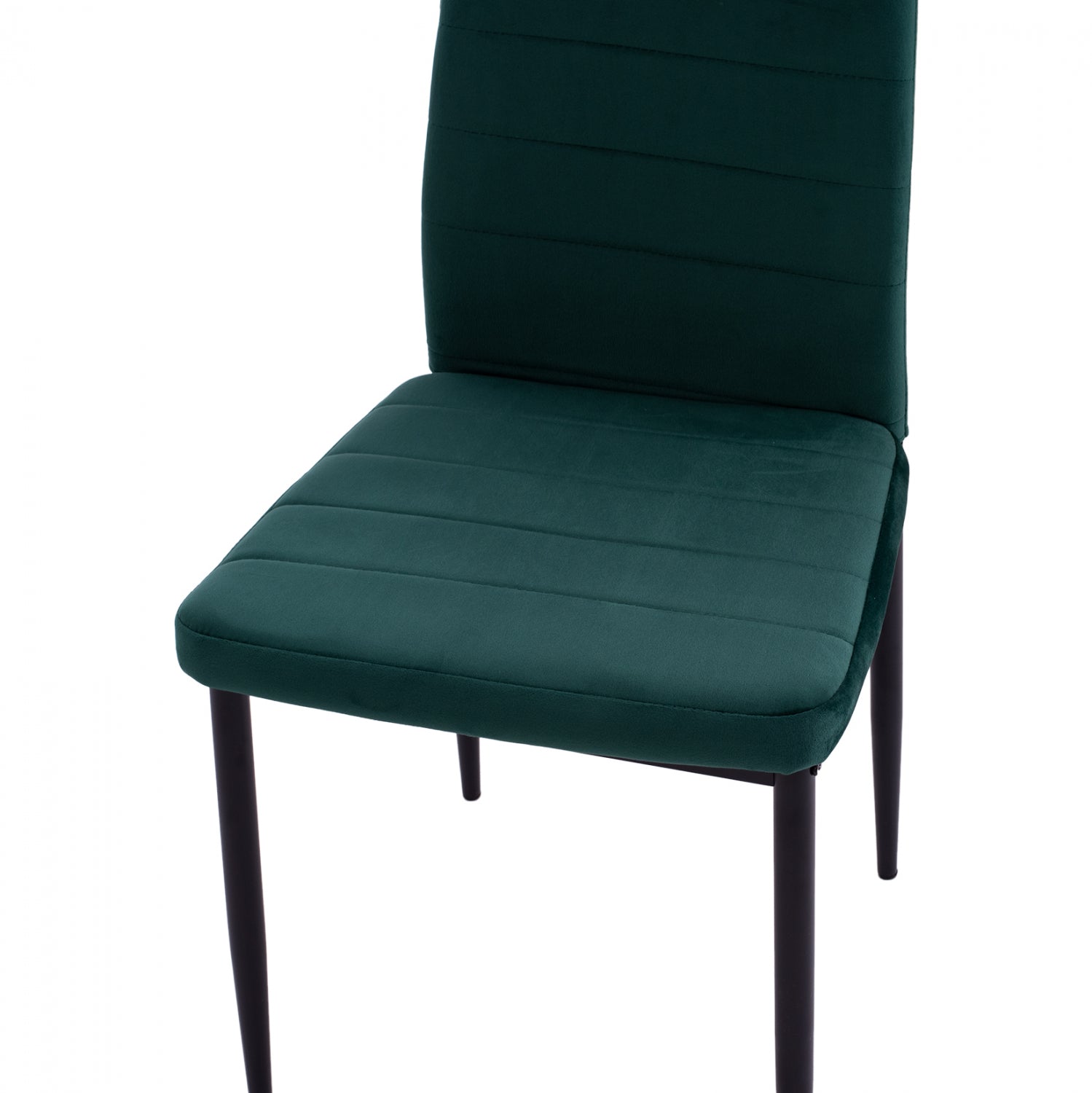 Стол Лейди кадифе зелен цвят