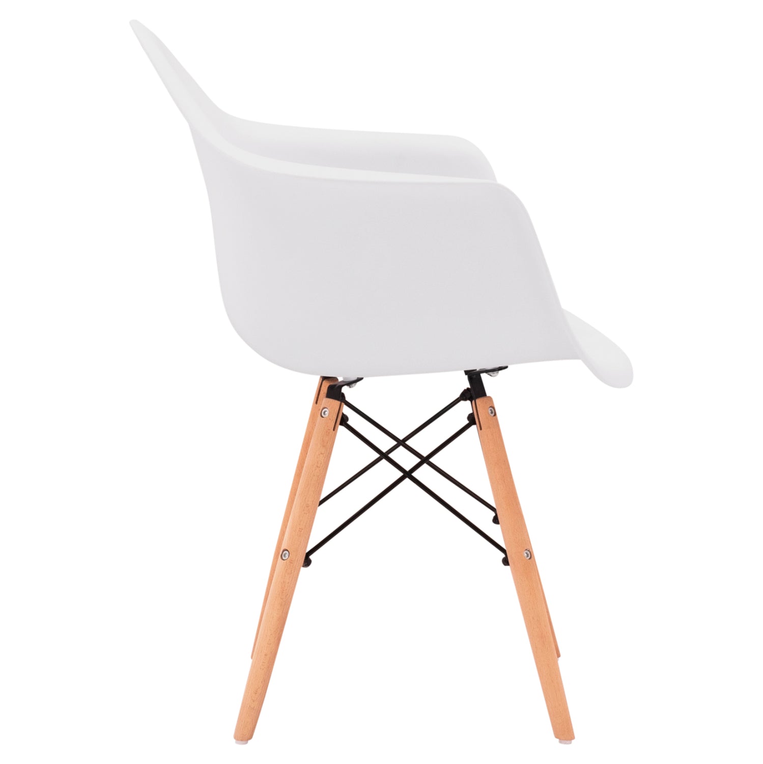 Кресло Тея полипропилен  - бял цвят