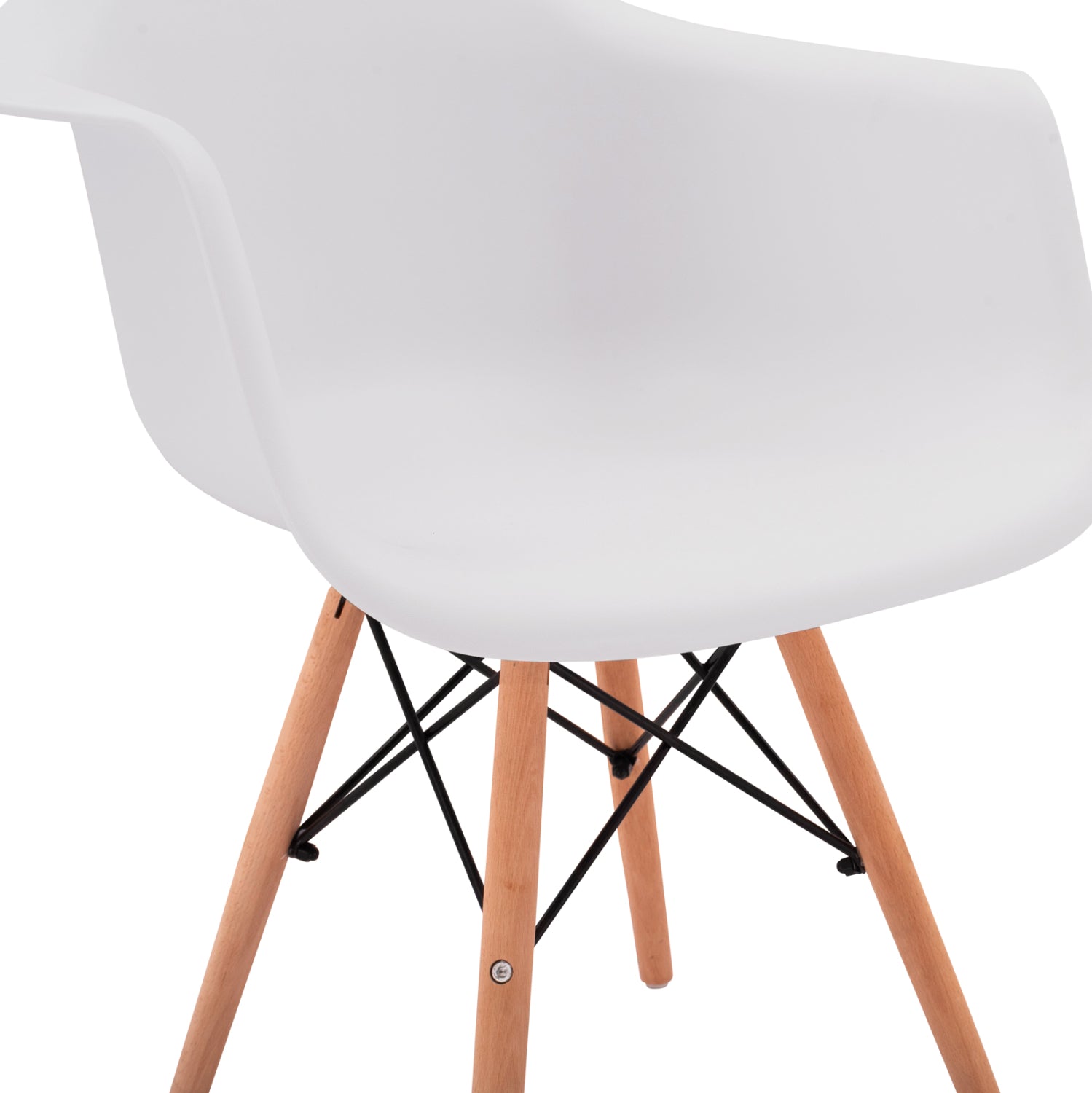 Кресло Тея полипропилен  - бял цвят