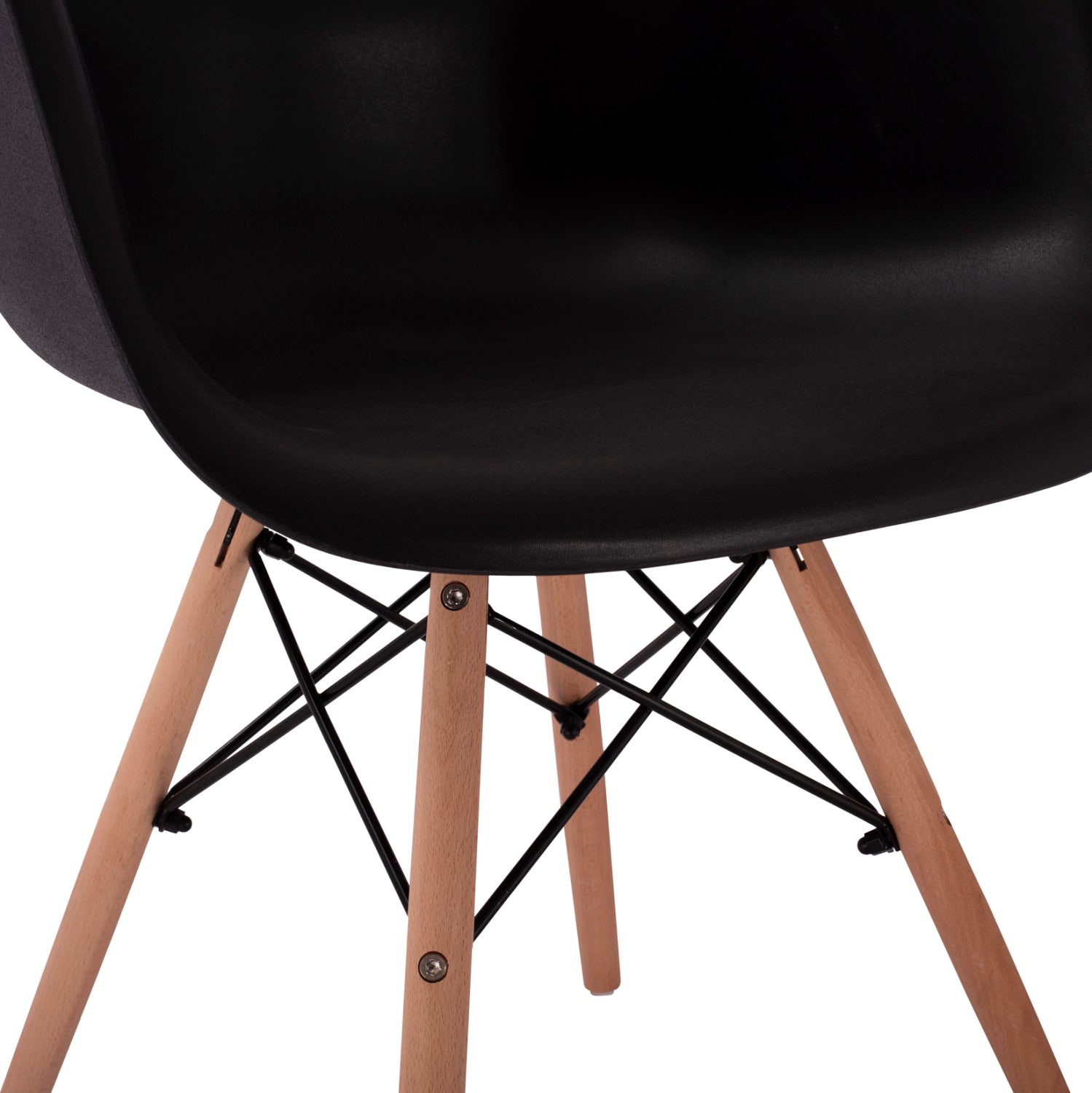 Кресло Тея полипропилен - черен цвят