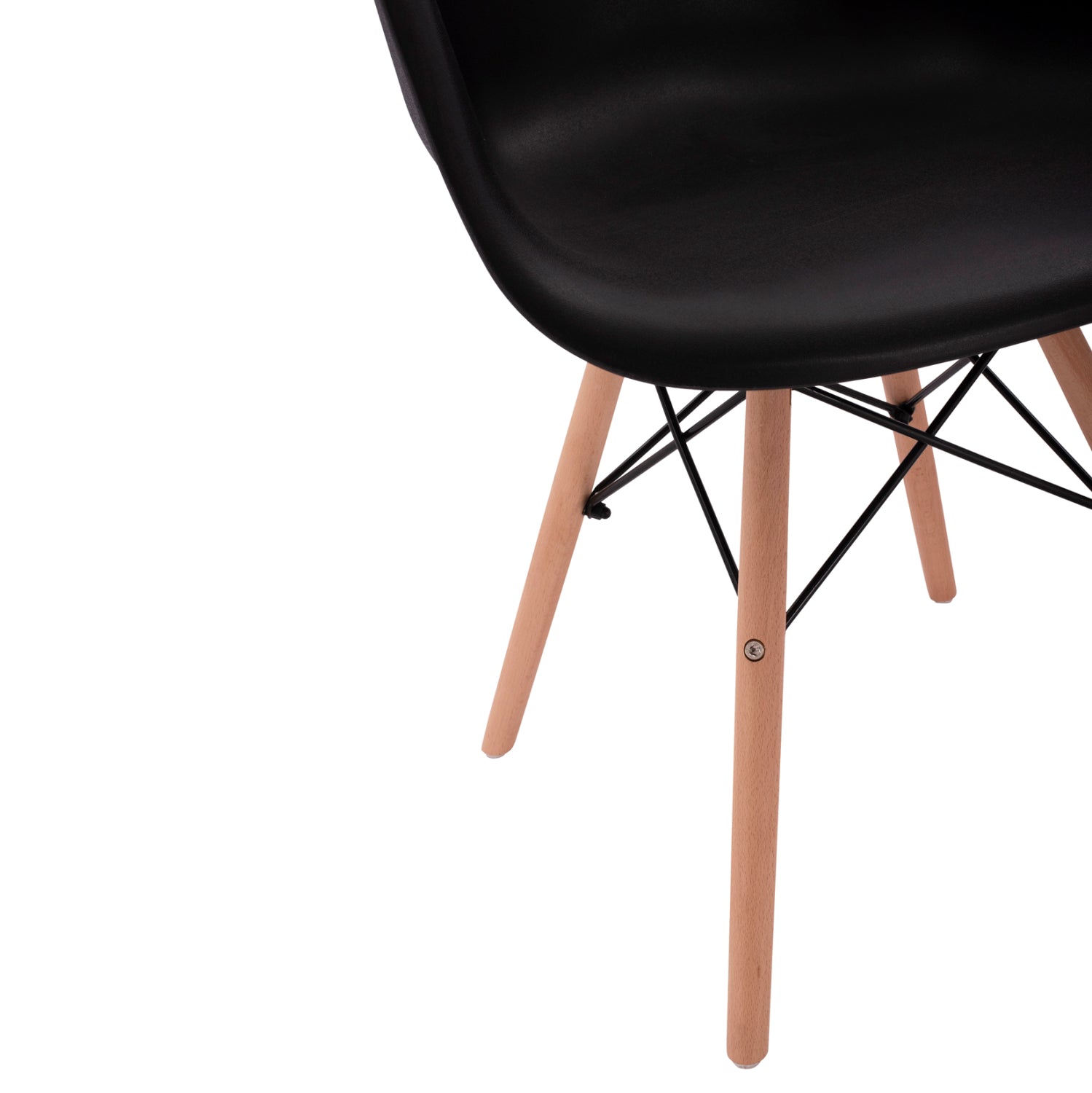 Кресло Тея полипропилен - черен цвят