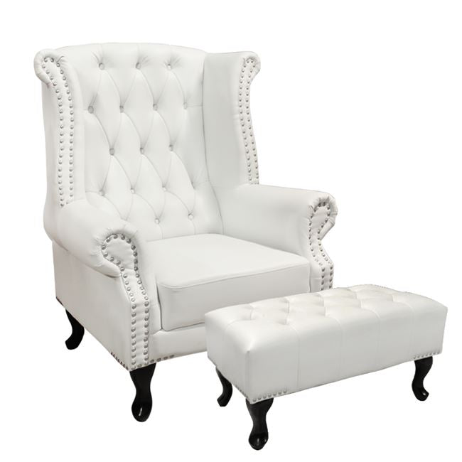 Комплект кресло Бергер полина с табуретка за крак