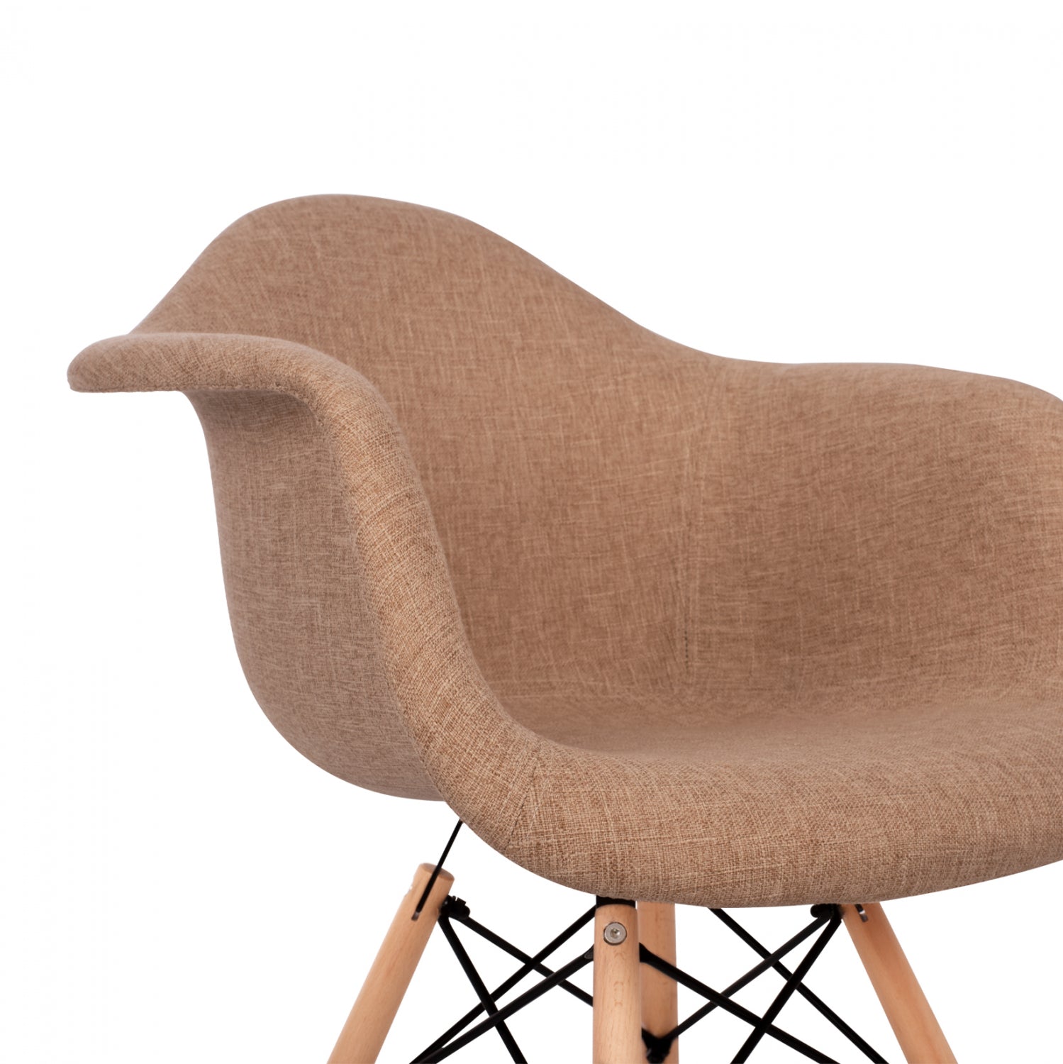 Кресло Тея дамаска бежов цвят