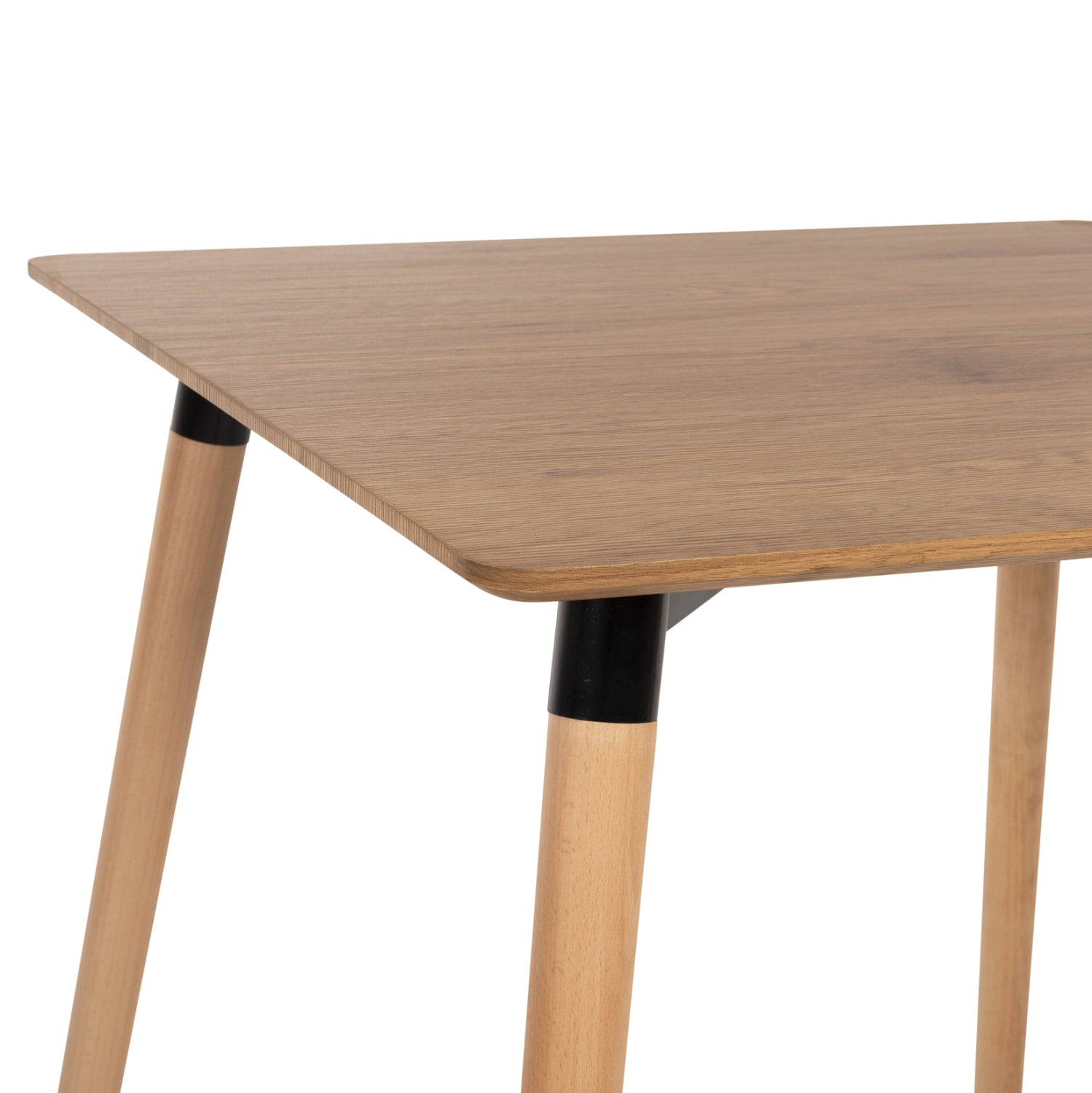Тразпезна маса НАТАЛИ в естествен цвят мдф-крака естествен цвят 80х80х74см