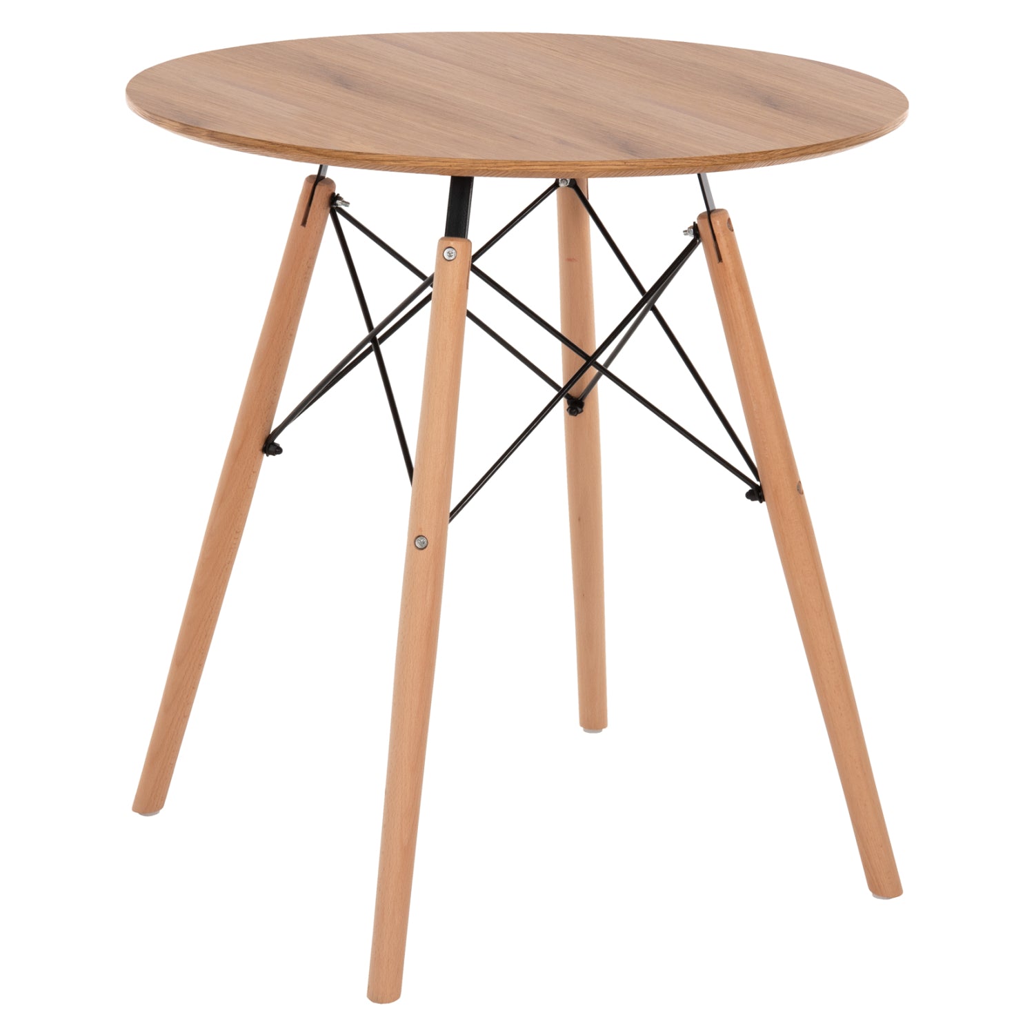 Маса трапезна Мишел Φ80Χ72-цвят натурал