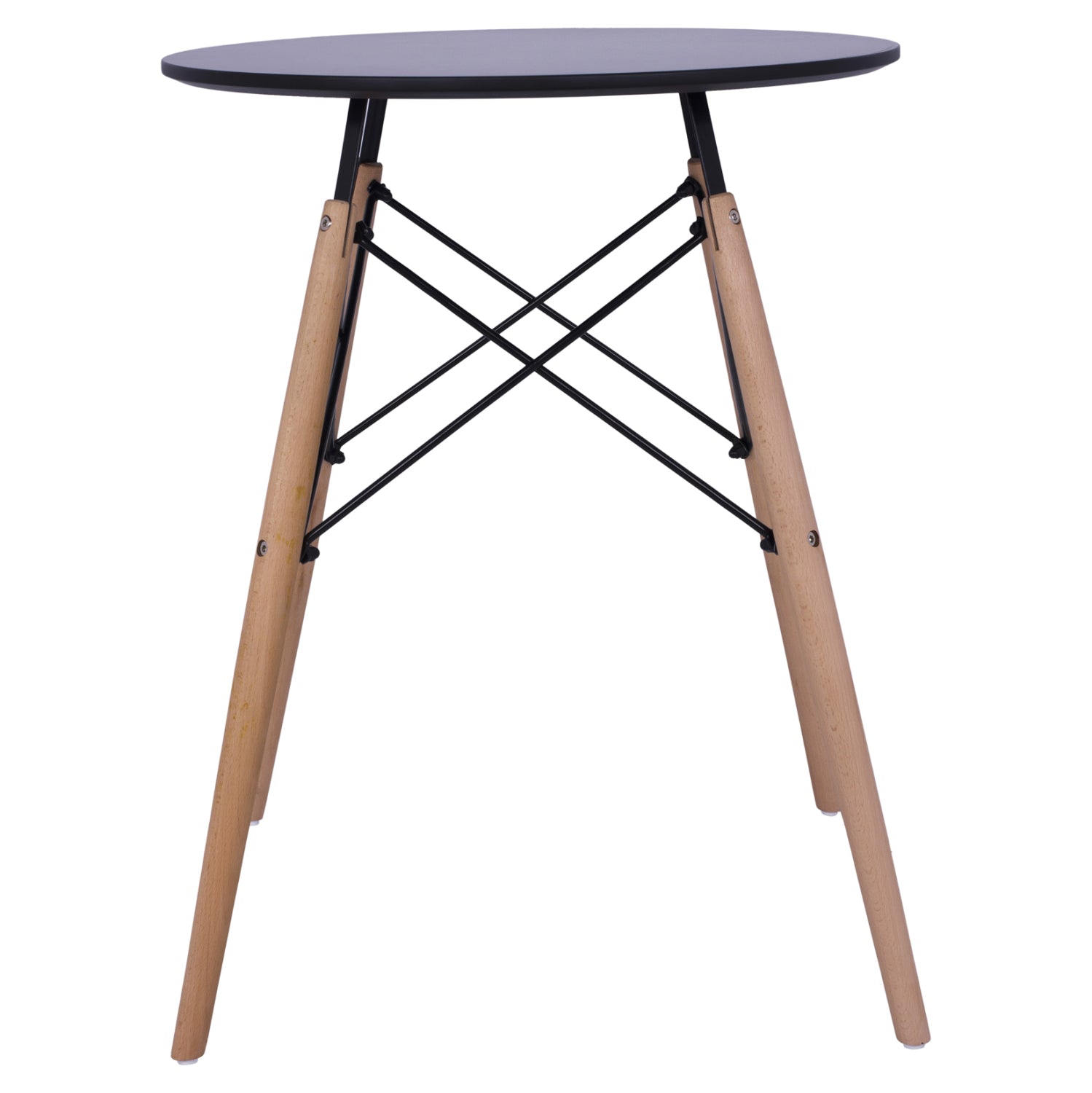 Трапезна маса Мишел черна ф 60/72см