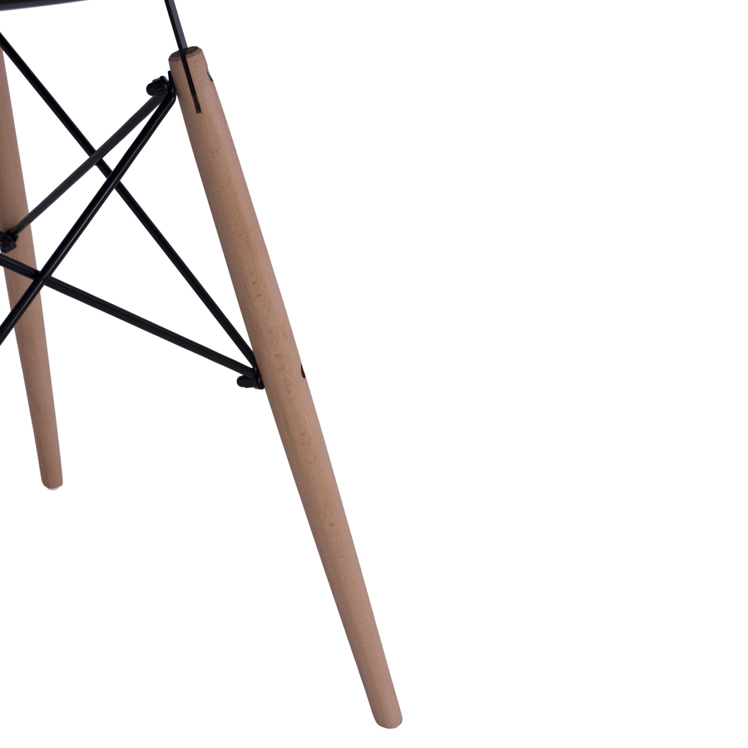 Трапезна маса Мишел черна ф 60/72см