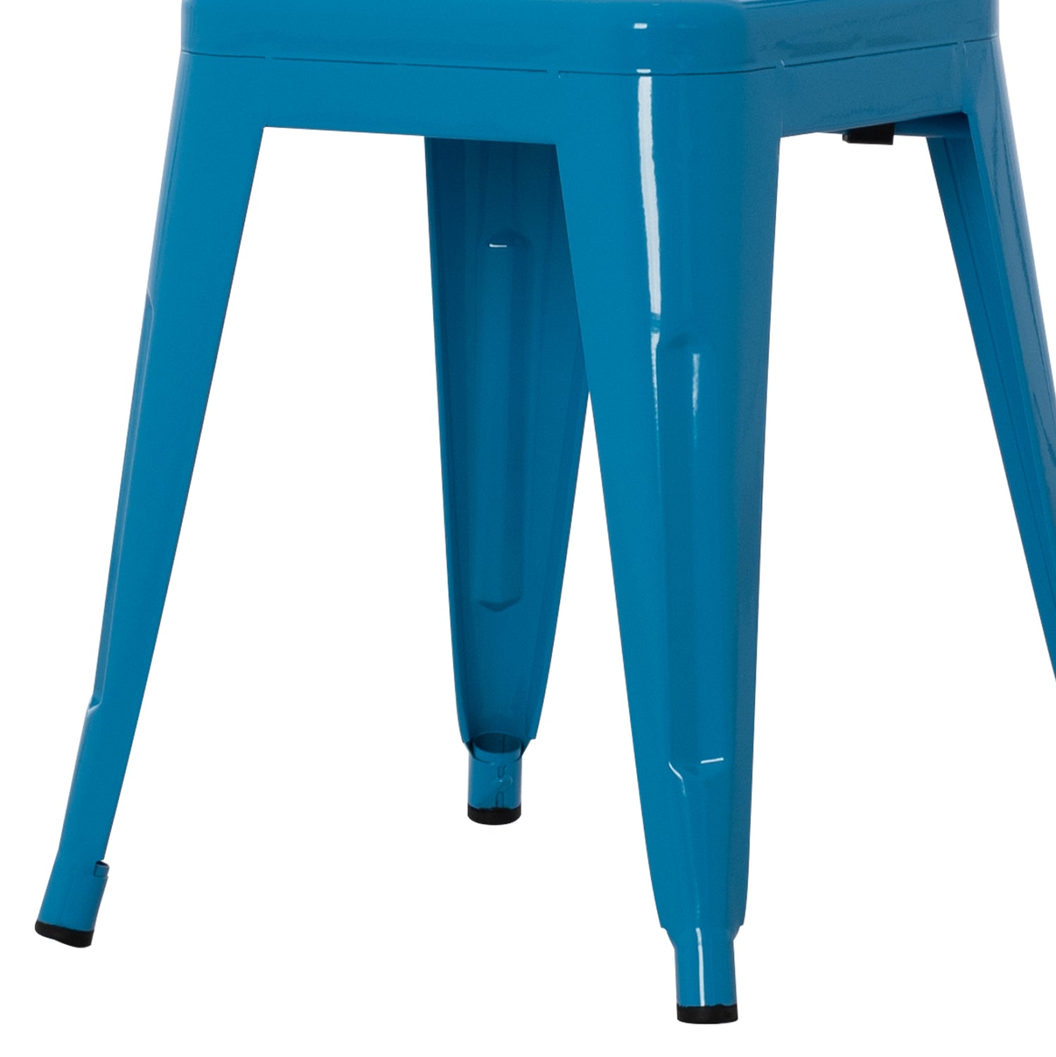 Метална табуретка MELITA в син цвят 37x37x45см