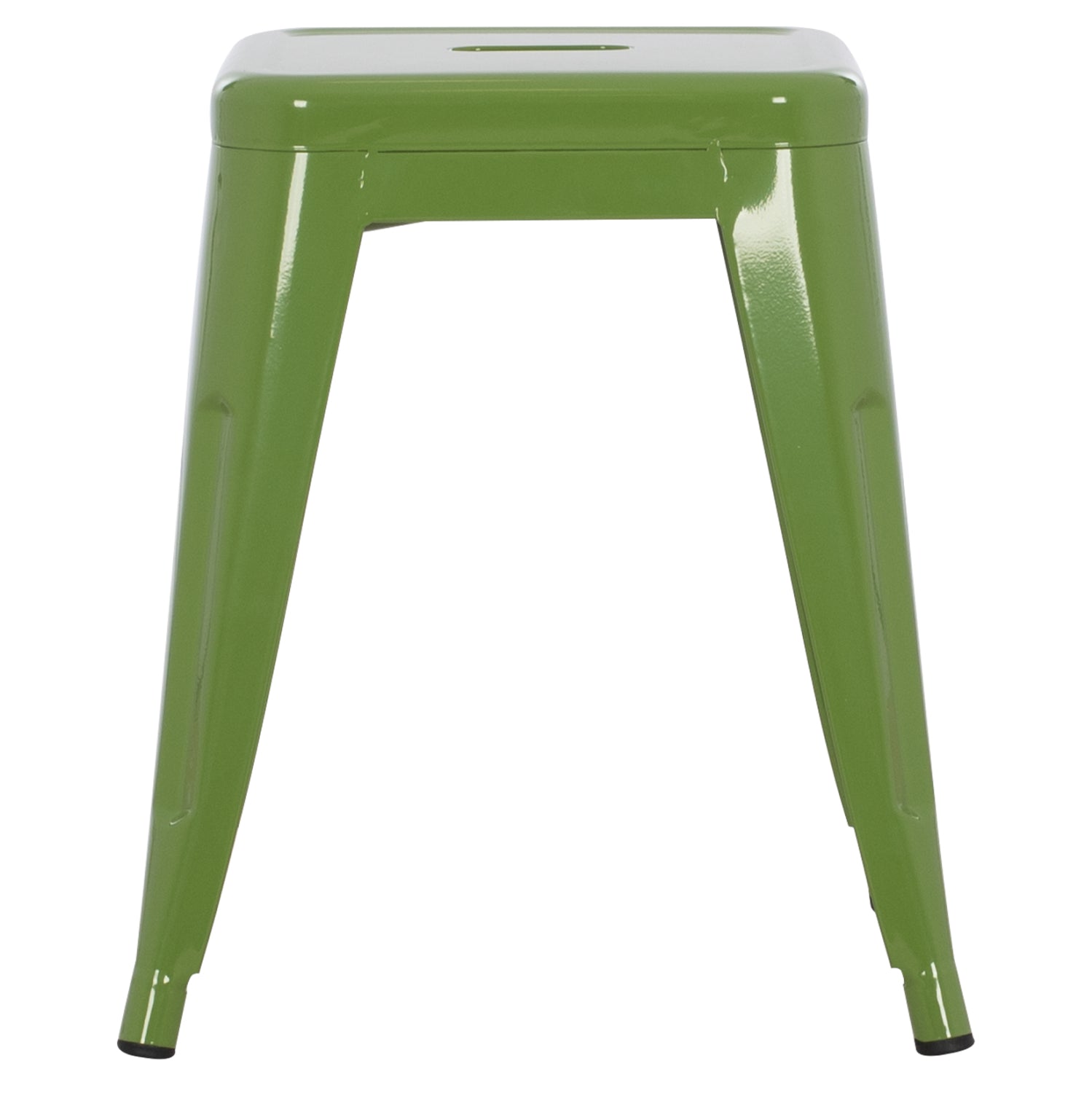 Метална табуретка  MELITA  в светло маслинено зелен цвят 37x37x45см