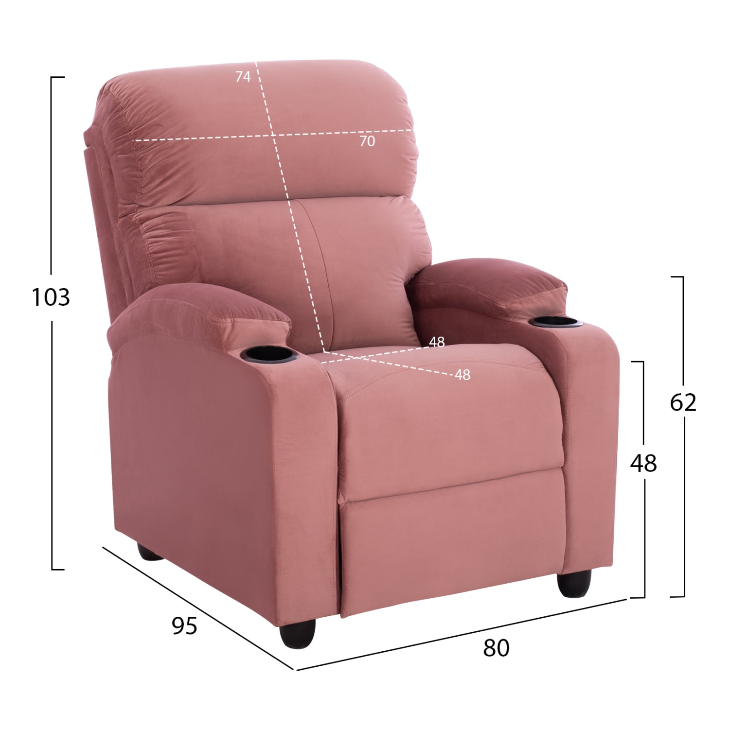 RELAX кресло с механизъм 80x95x103 см