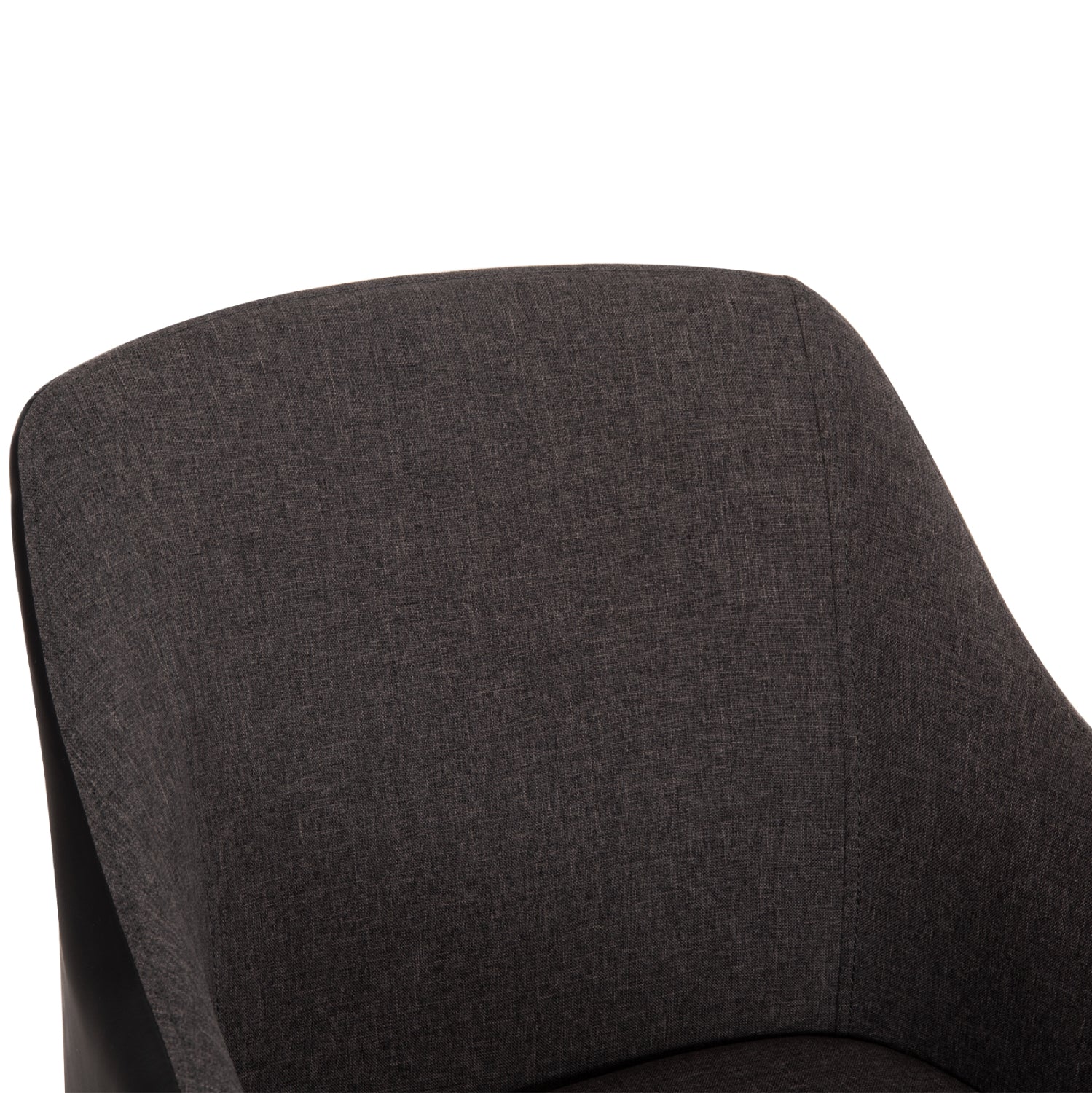 Кресло BRISTOL тъмносив плат/черна кожа 57x59x86см.