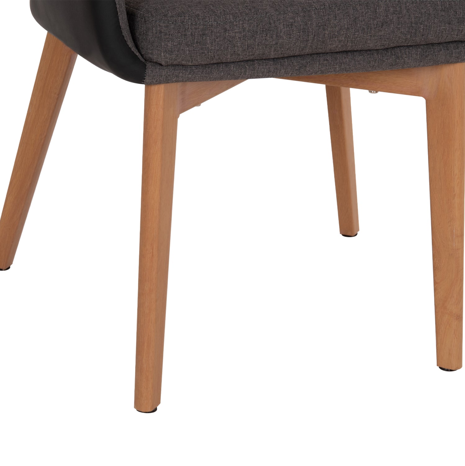 Кресло BRISTOL тъмносив плат/черна кожа 57x59x86см.