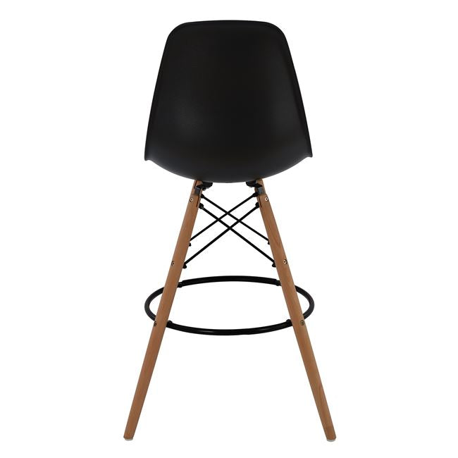 Бар стол Иви черен цвят 58x56x107