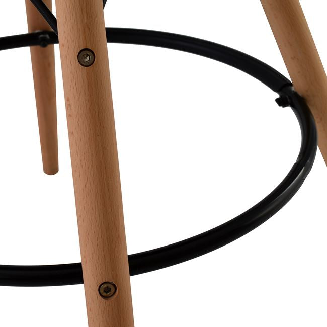 Бар стол Иви черен цвят 58x56x107