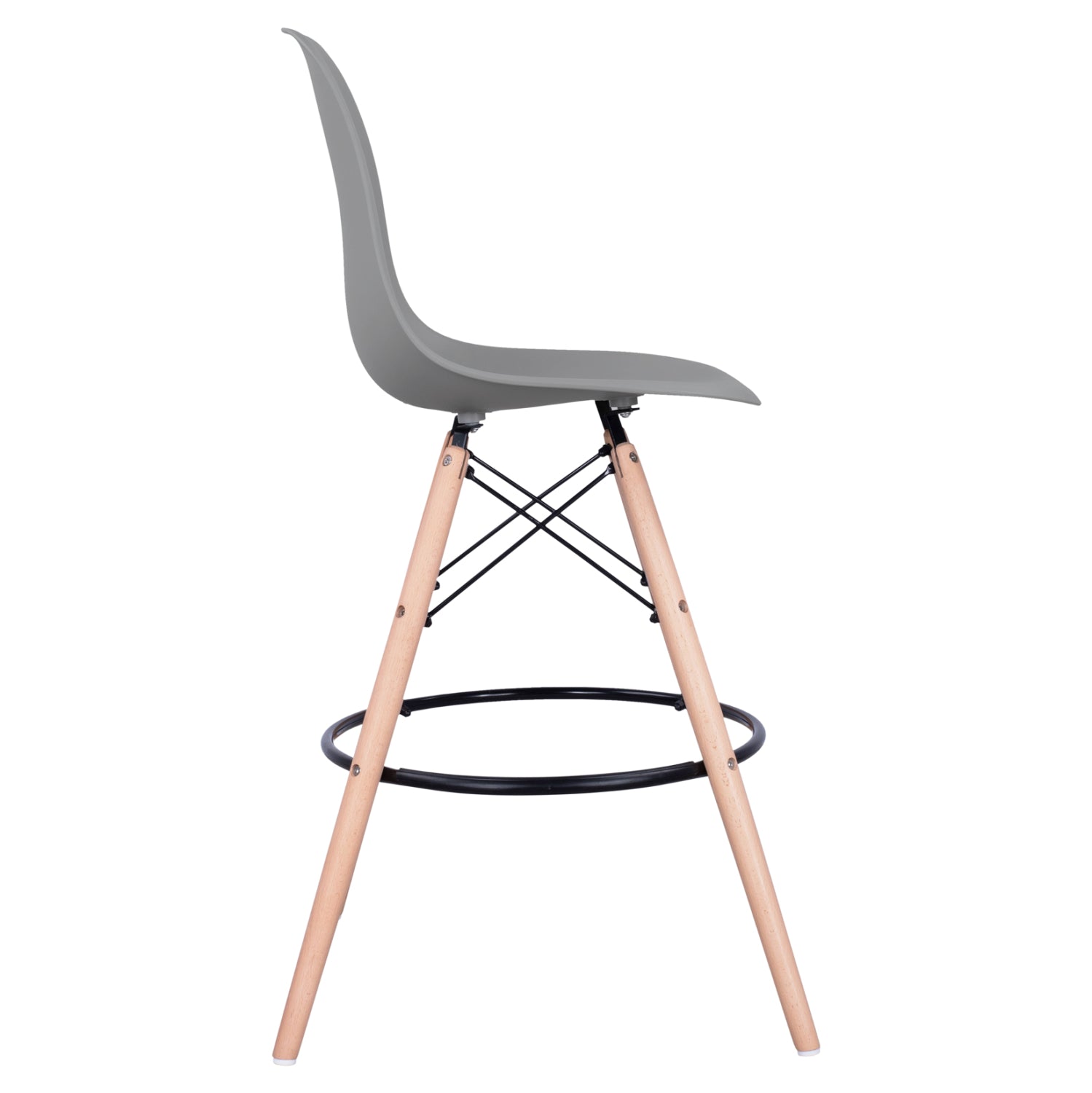 Бар стол Иви сив цвят