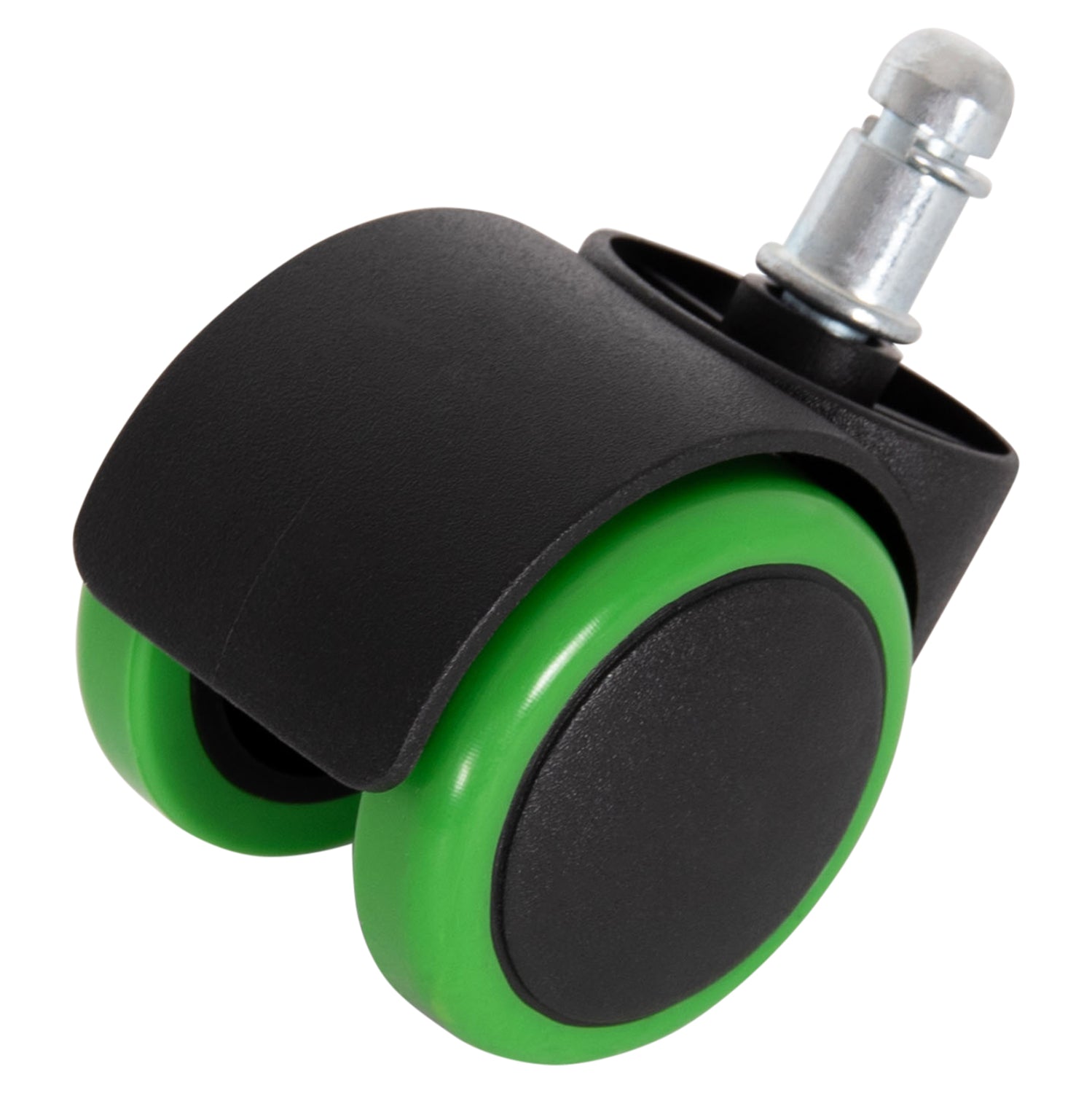 Резервен комплект колела за офис столове КГ1203.03--черно-зелено 5бр.