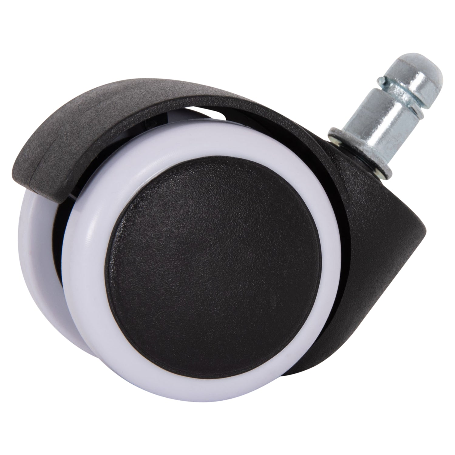 Replacement castor wheels 5pcs set for office chairs КГ1203--black & white