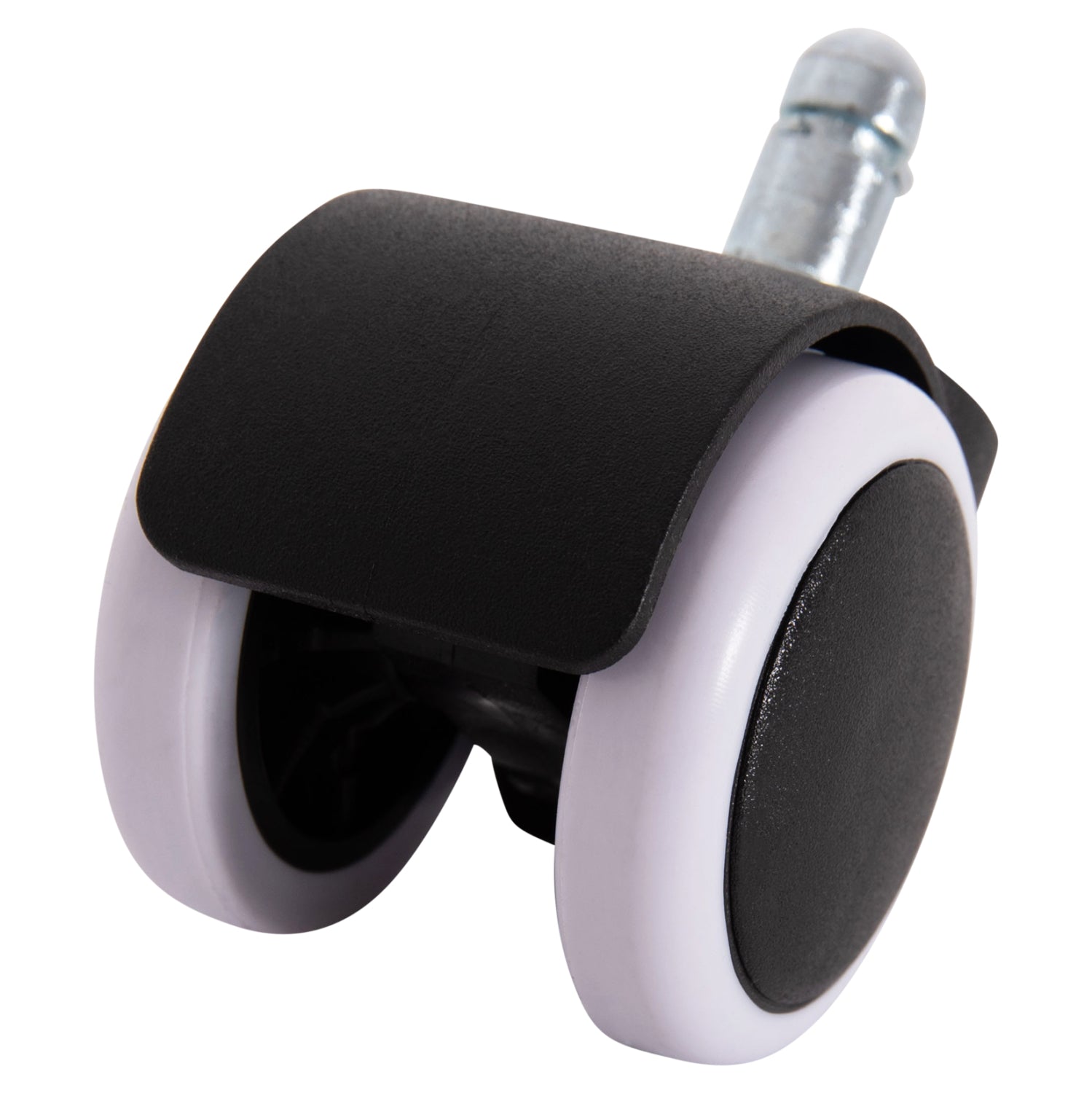 Replacement castor wheels 5pcs set for office chairs КГ1203--black & white