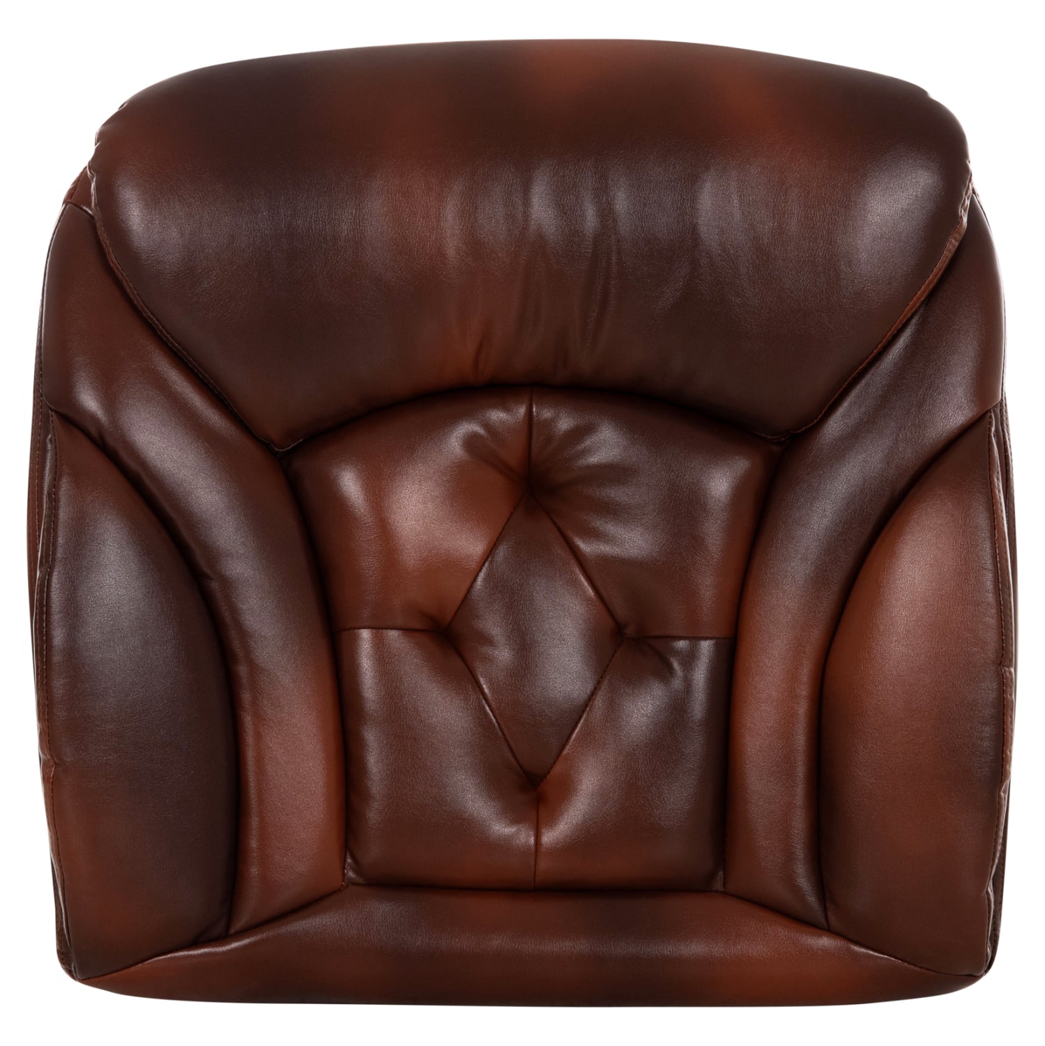 Резервна седалка за офис стол кафяв pu 56x10x56см.