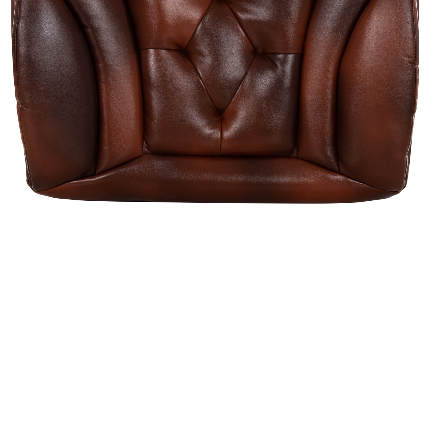 Резервна седалка за офис стол кафяв pu 56x10x56см.