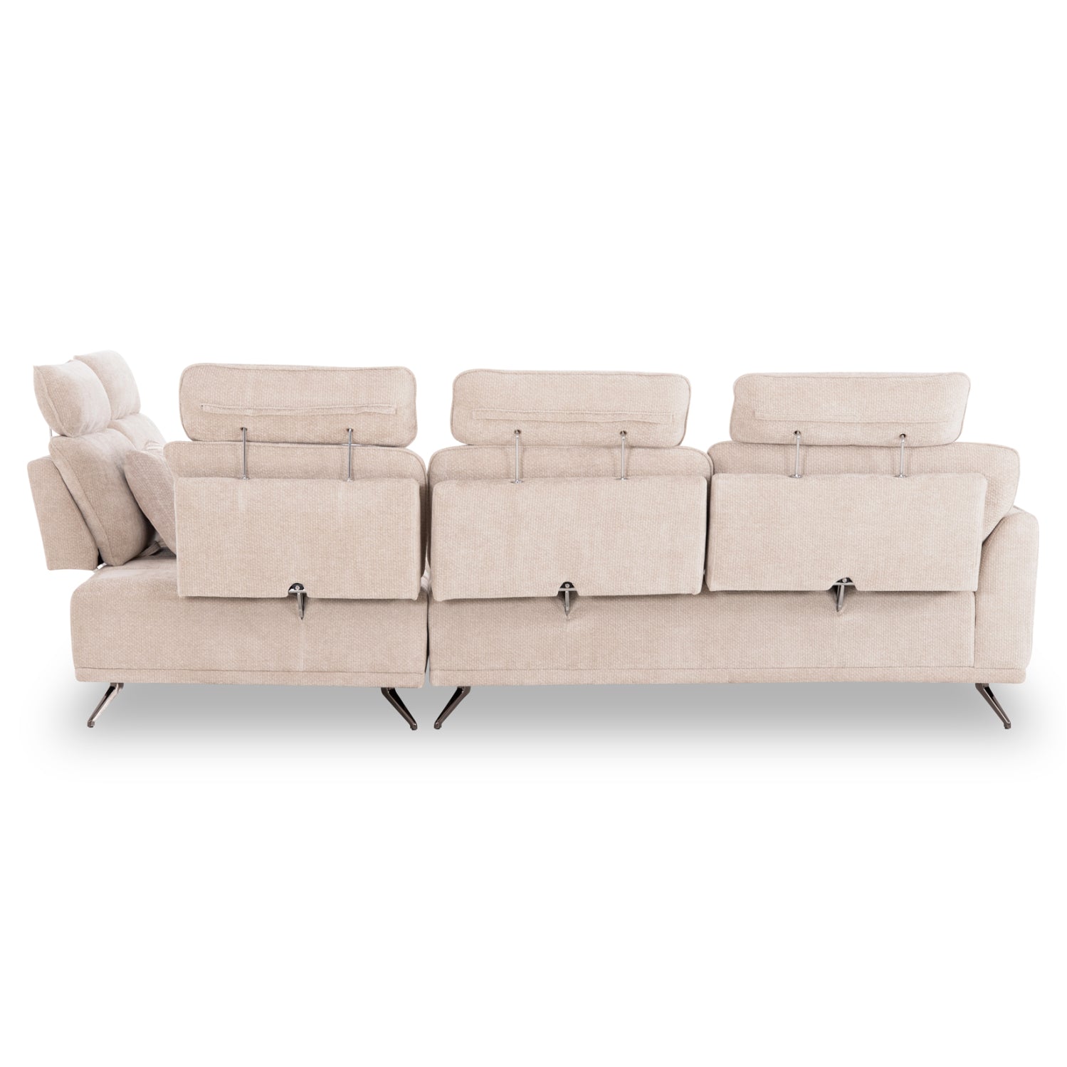 Десен ъглов 5-местен диван myron sm3318.02r екру платов 290x110-225x110h