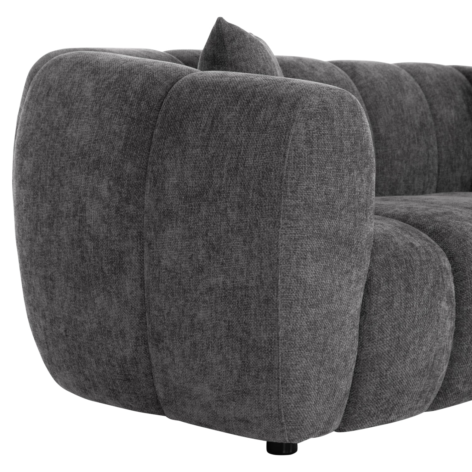 Триместен диван opale sm3319.01 сив плат 230x96x76всм.