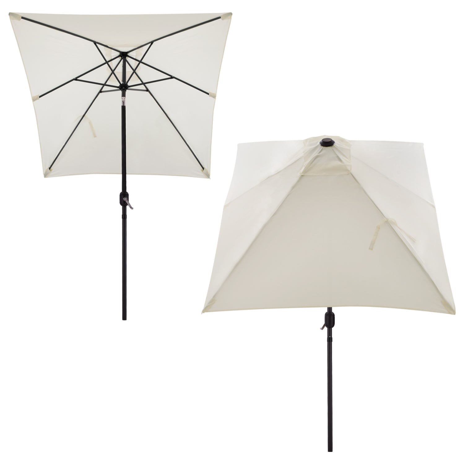 Алуминиев чадър КГ6029.10 цвят екрю-антрацит  262x170x253