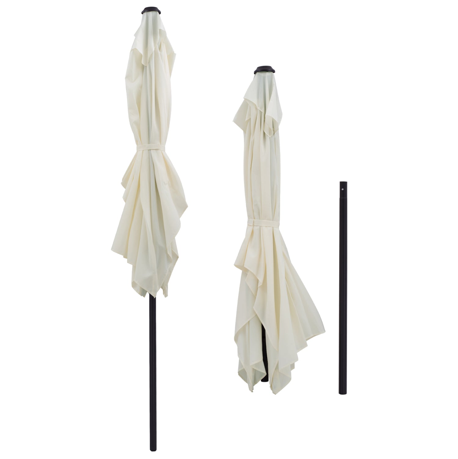 Алуминиев чадър КГ6029.10 цвят екрю-антрацит  262x170x253