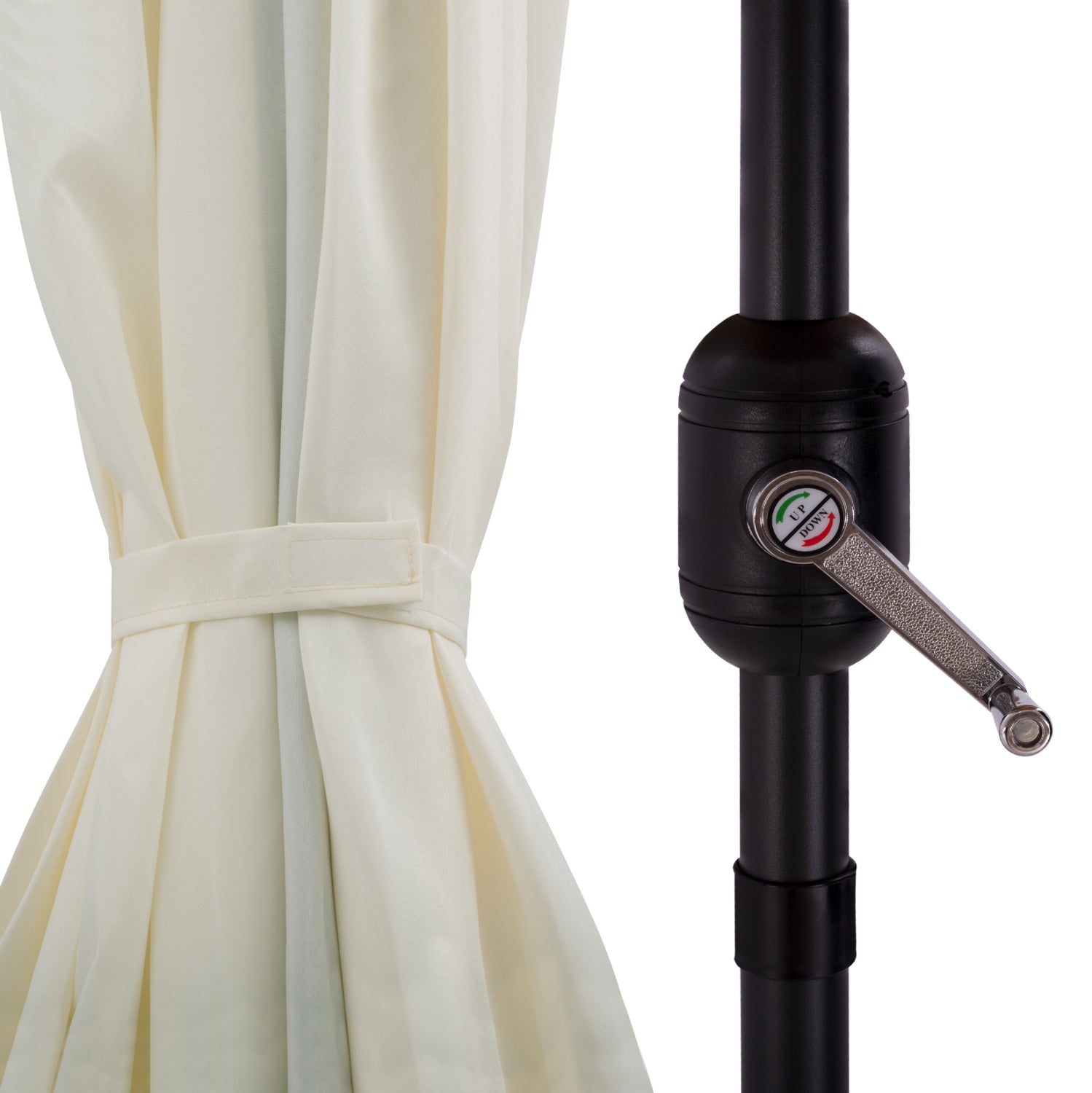 Алуминиев чадър КГ6029.10 цвят екрю-антрацит  262x170x253