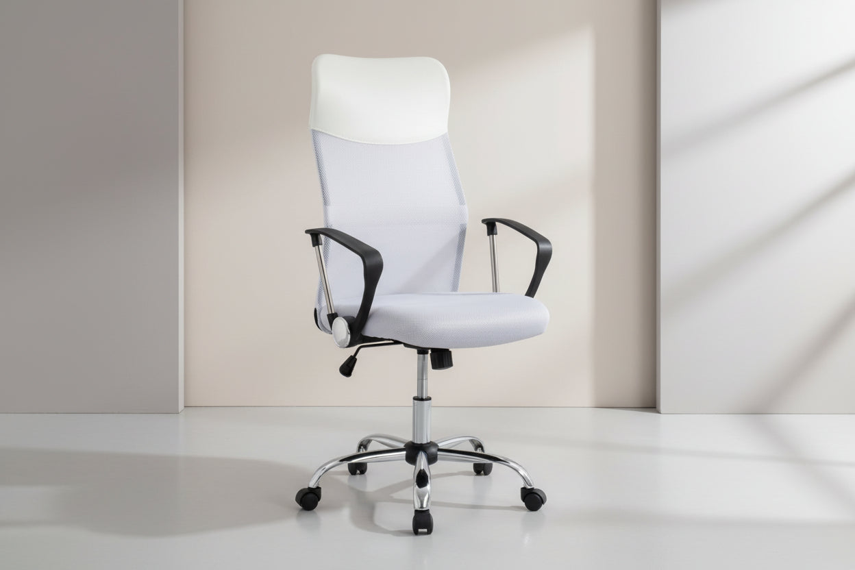 Офис стол Джоел бял цвят