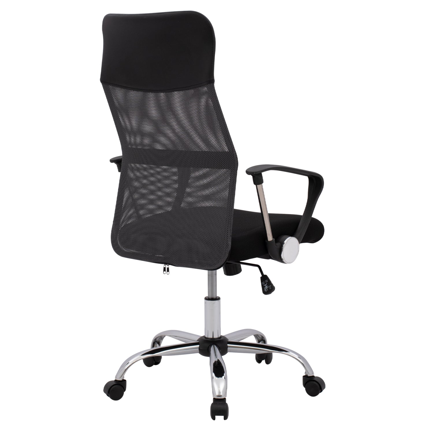 Офис стол Kейбъл черен-сива мрежа