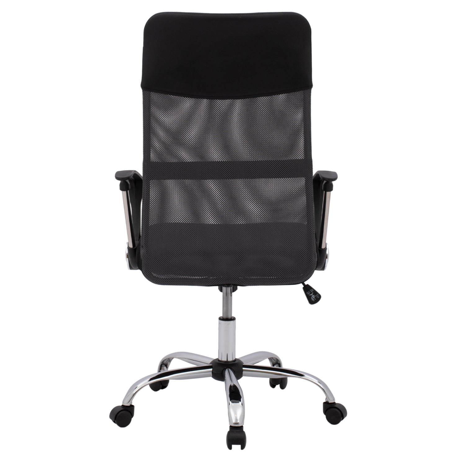 Офис стол Kейбъл черен-сива мрежа