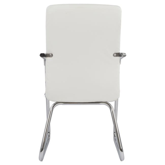 Посетителски стол DALEY бял цвят 55.5x67.5x94 см