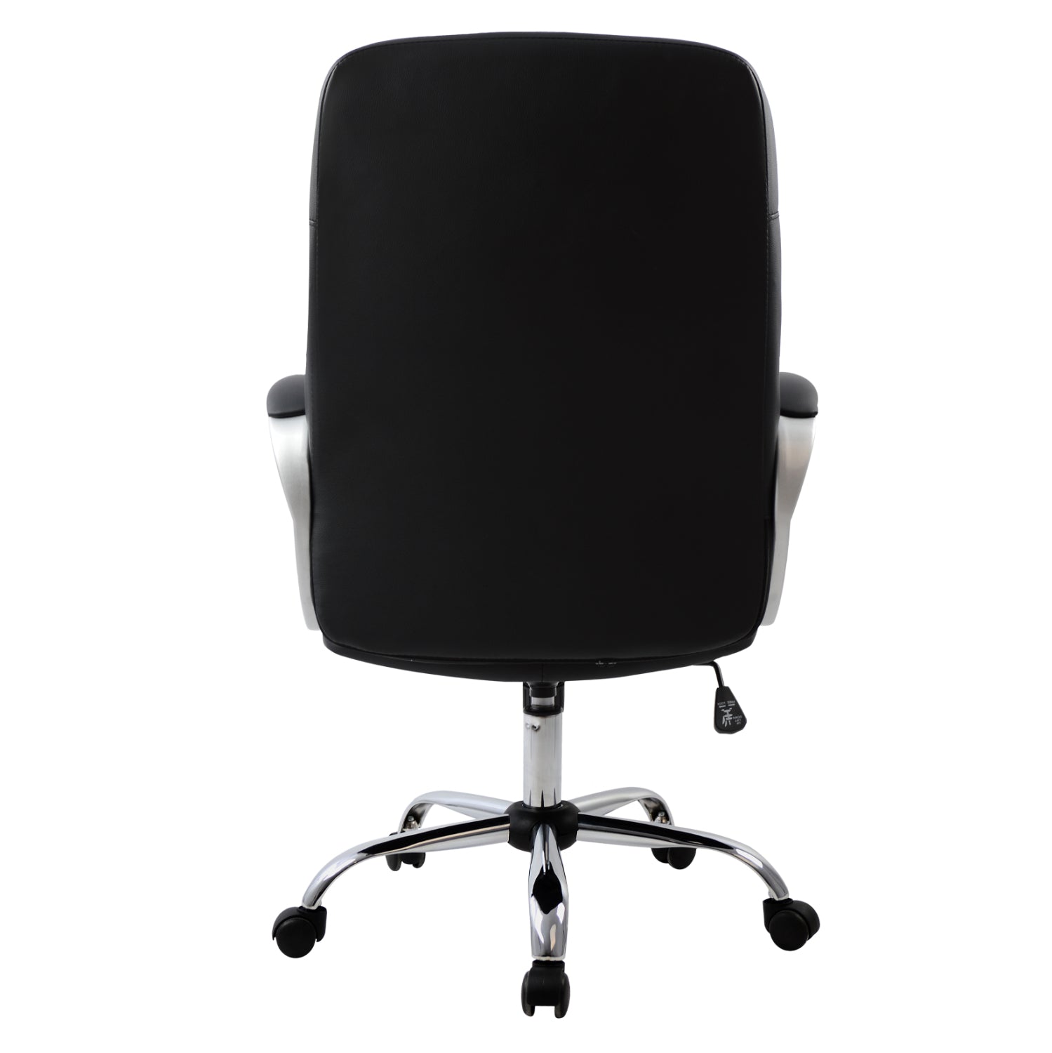 Мениджър офис стол Ивер черен/хром 64x55x120 cм