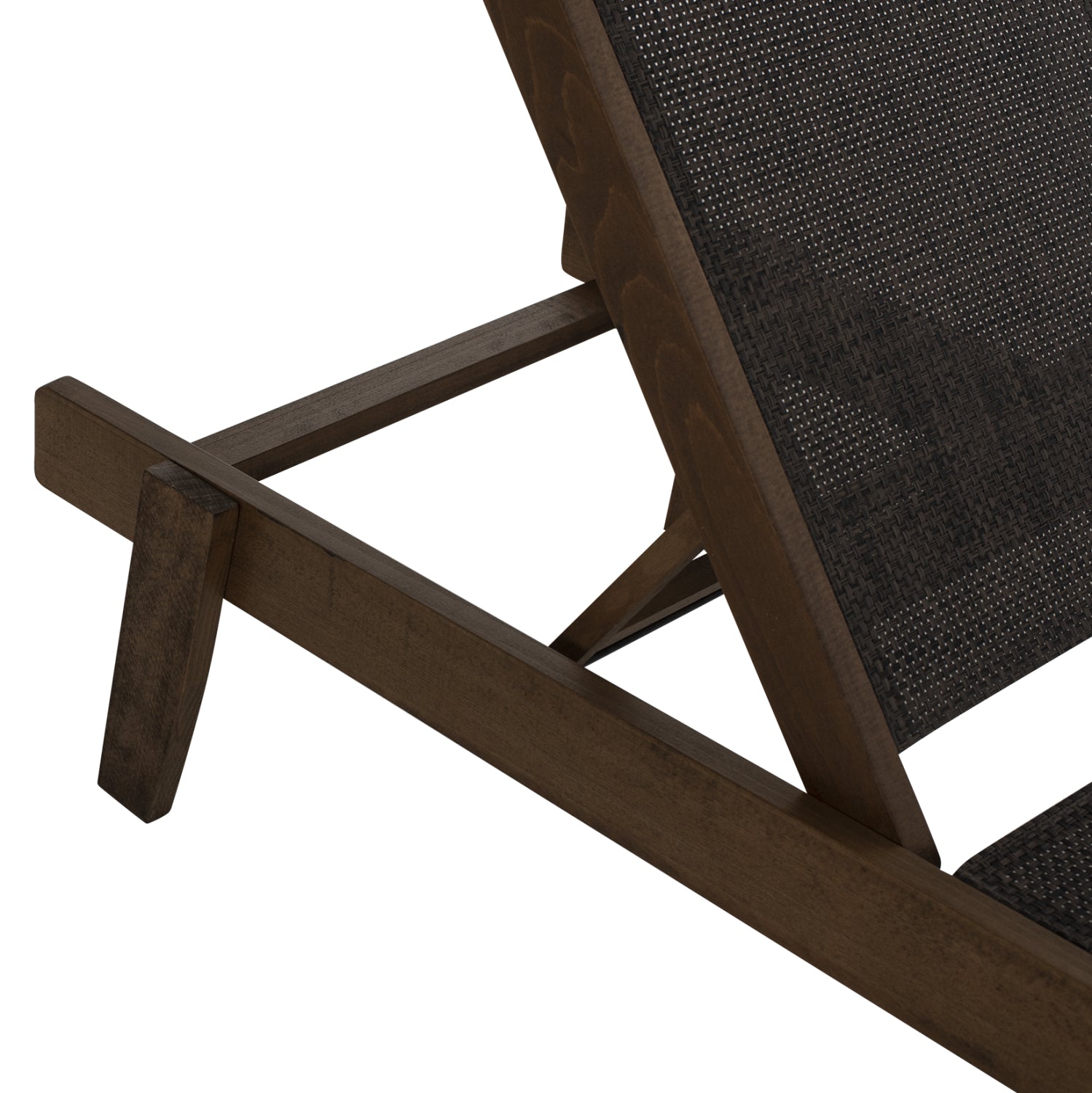 Професионален шезлонг Грета  бук орех / кафяв цвят 8x8 текстил  200x66x31см