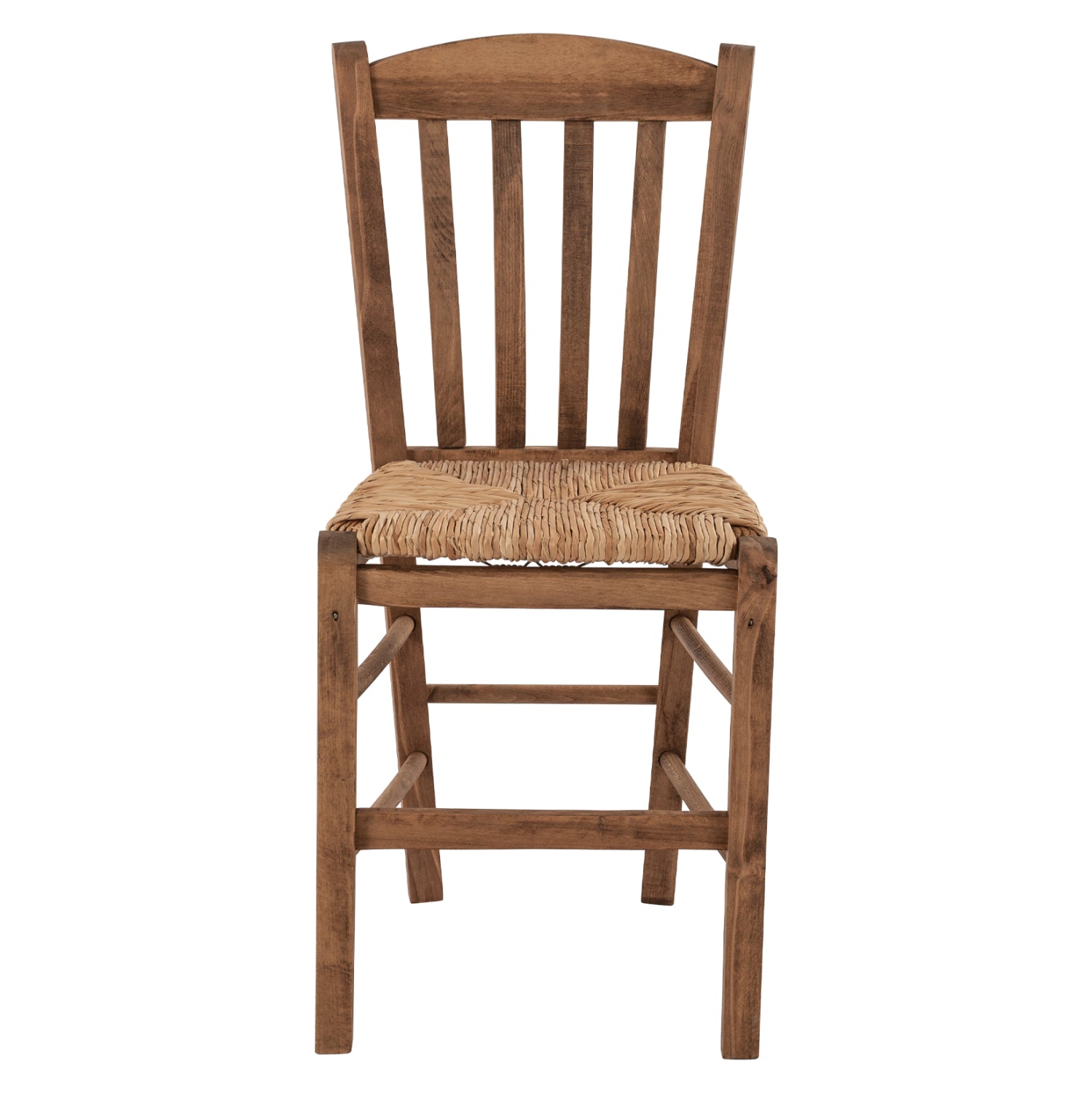 Традиционен стол Монте цвят орех/ слама